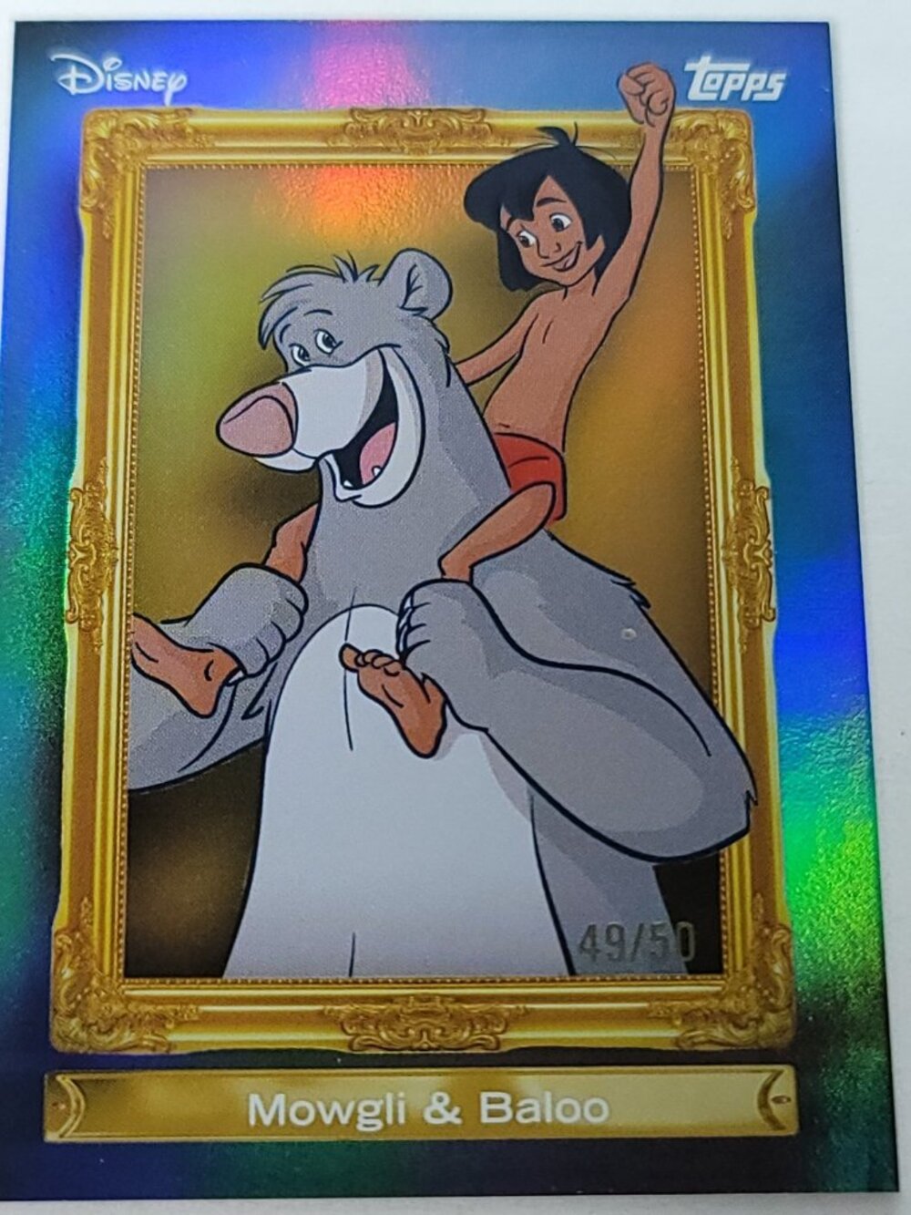 Mowgli Baloo The Bear Topps 2026 Disney Neon Family First Limited 49/50